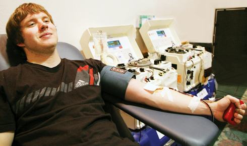 Blood donations top 60 units